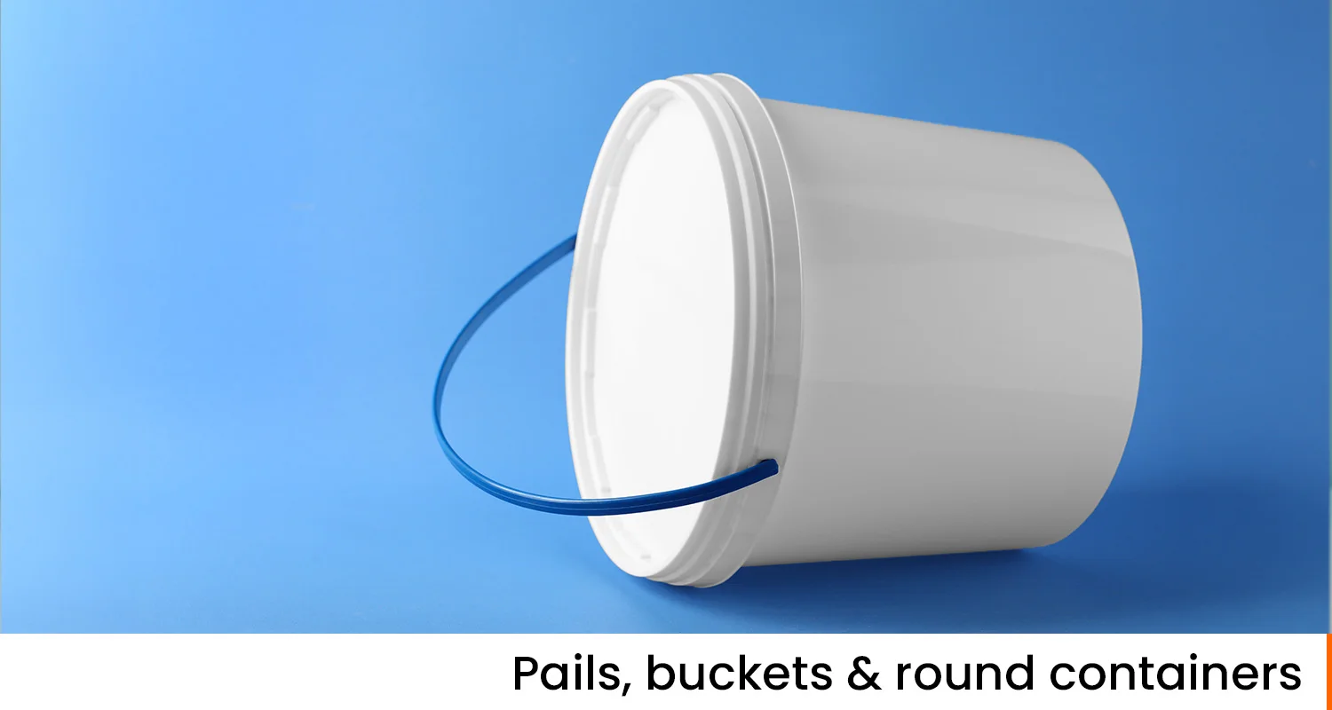 Pails-buckets-round-containers